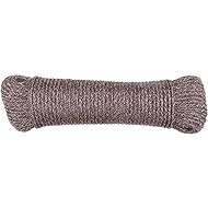 CON: P PP Knitted rope 16 strands, 4 mm × 30 m, brown B34183 - Rope