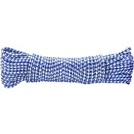 CONNEX PE Knitted rope 8 strands, 4 mm × 20 m, white/blue DY2702863 - Rope