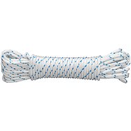 CONNEX PES Knitted rope 16 strands, 4 mm × 20 m, white/blue DY2702880 - Rope