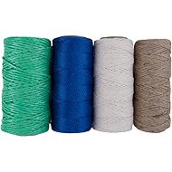 Werkzeyt PP wrapping cord set 4pcs, 48,68,28,78 m, green/blue/white/white colour - Line