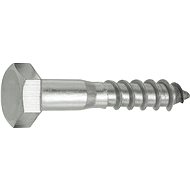 CONNEX Hexagon head wood screw stainless steel A2 6.0x30 mm, 25 pieces - Self-Tapping Screws