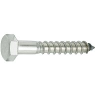 CONNEX Hexagon head wood screw stainless steel A2 8.0x50 mm, 25 pieces - Self-Tapping Screws