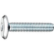 CONNEX Furniture screw galvanized M6x30 mm, flat head, 60 pieces - Screws