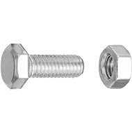CONNEX Hexagon screw galvanized M6x16 mm with nut, 150 pieces - Screws