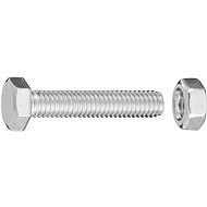 CONNEX Hexagon screw galvanized M6x30 mm with nut, 100 pieces - Screws