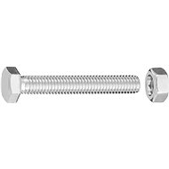 CONNEX Hexagon screw galvanized M6x40 mm with nut, 100 pieces - Screws