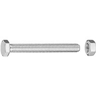CONNEX Hexagon screw galvanized M6x50 mm with nut, 100 pieces - Screws