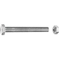 CONNEX Hexagon screw galvanized M10x60 mm with nut, 20 pieces - Screws