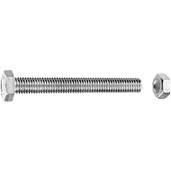 CONNEX Hexagon screw galvanized M10x80 mm with nut, 15 pieces - Screws