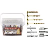 CONNEX UNI screws TX (340pcs) + dowels (170pcs) + TX bits (3pcs) - Self-Tapping Screws