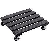 METAFRANC Potting trolley WPC, 30 x 30 cm, anthracite - Plinth