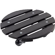 METAFRANC Potting trolley WPC, round 30 cm, anthracite - Plinth