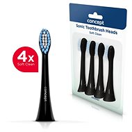 CONCEPT ZK0007 Replacement heads for toothbrushes PERFECT SMILE ZK40xx, Soft Clean, black, 4 pcs - Toothbrush Replacement Head