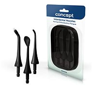 CONCEPT ZK0008 Replacement heads for dental shower PERFECT SMILE ZK402x, ZK4030, black, set of 3 - Replacement Head