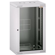 Conteg RQN-18-60/45 - 19" wall-mounted rack 18U, 572 × 450 mm, grey - Data Cabinet