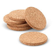 Continenta Glass coasters, 6 pcs, cork - Coaster