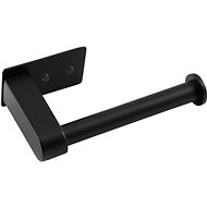 CORNAT Toilet paper holder, black, 3M adhesive. /screws - Toilet Paper Holder