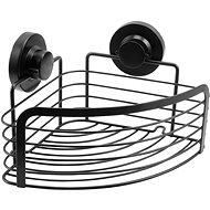 CORNAT 3in1 bathroom wall shelf corner, black - Bathroom Shelf