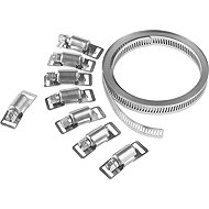 WERKZEYT Universal hose clamp, 12.7 mm × 3 m, 8 clamps - Hose Clip