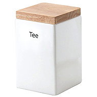 Continenta Canister White, Ceramic, 10 × 10 × 16.5cm - Storage Jar