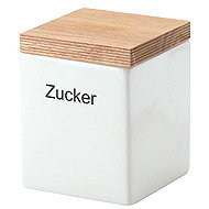 Continenta Canister White, Ceramic, 10 × 10 × 12.5cm - Storage Jar