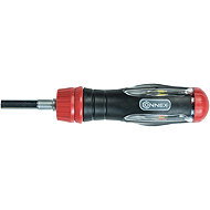 CONNEX Telescopic ratchet screwdriver with 12 bits, magnetic - Screwdriver