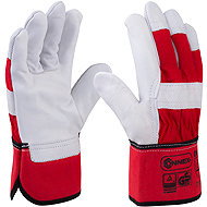 CONNEX Leather gloves, cow leather, size 8 - Work Gloves