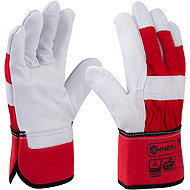 CONNEX Leather gloves, cow leather, size 10 - Work Gloves