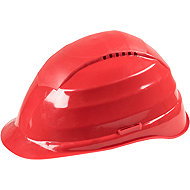 CONNEX Protective helmet red DIN 4840, 52-63 cm - Safety Helmet