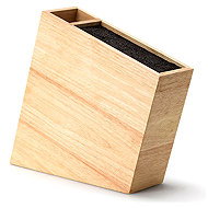 Continenta Knife block with flexi insert and compartment, rubber - Knife Block