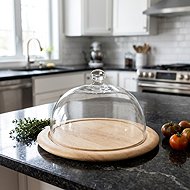 Continenta Chopping board with lid 26 cm round - Cutting Board