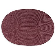 Continenta Placemat oval 45 × 31 cm burgundy - Placemat