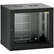 Conteg RQN-09-60/45 - 19" wall-mounted 9U rack, 572 × 450 mm, black - Data Cabinet
