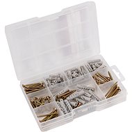 CONNEX Set of wood screws and dowels, 155 pieces - Fastening Material Set