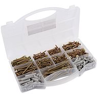 CONNEX Set of universal screws and dowels, 580 pieces - Fastening Material Set