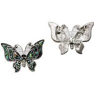 Coolkousky Pin with pearl butterfly - Brooch