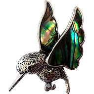 Coolkousky Pin with pearl hummingbird - Brooch