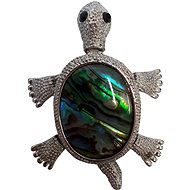 Coolkousky Pin with pearl turtle II - Brooch