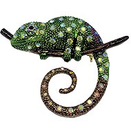 Coolkousky Brooch chameleon green - Brooch