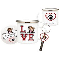 Coolkousky Set tin plate, coaster, pendant Australian Shepherd - Mug