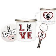 Coolkousky Set tin can, coaster, pendant Border collie - Mug