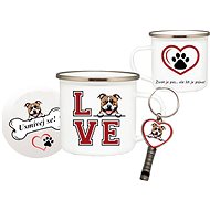 Coolkousky Set tin can, coaster, pendant Boxer - Mug