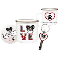 Coolkousky Set tin can, coaster, Papillion pendant - Mug