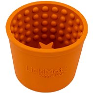 LickiMat Yoggie Pot Licking Cup Orange - Dog Bowl