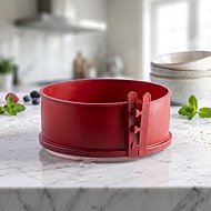 COOX Spring mould diameter 18 cm with glass base and legs, red - Baking Mould