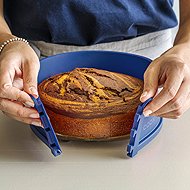 COOX Spring mould diameter 18 cm with glass base and feet, blue - Baking Mould