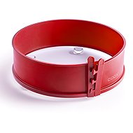 COOX Spring mould diameter 26 cm with glass base and feet, red - Baking Mould