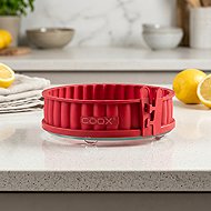COOX Mini Quiche mould with glass base diameter 18 cm, red - Baking Mould