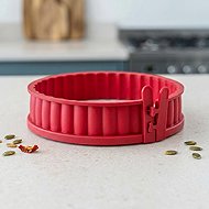 COOX Quiche mould with porcelain base diameter 18 cm, red - Baking Mould