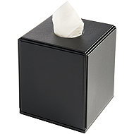 Corby Highland Handkerchief tray made of PU leather, cubic - Tissue Box